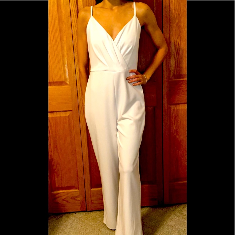 Francesca’s White Jumpsuit